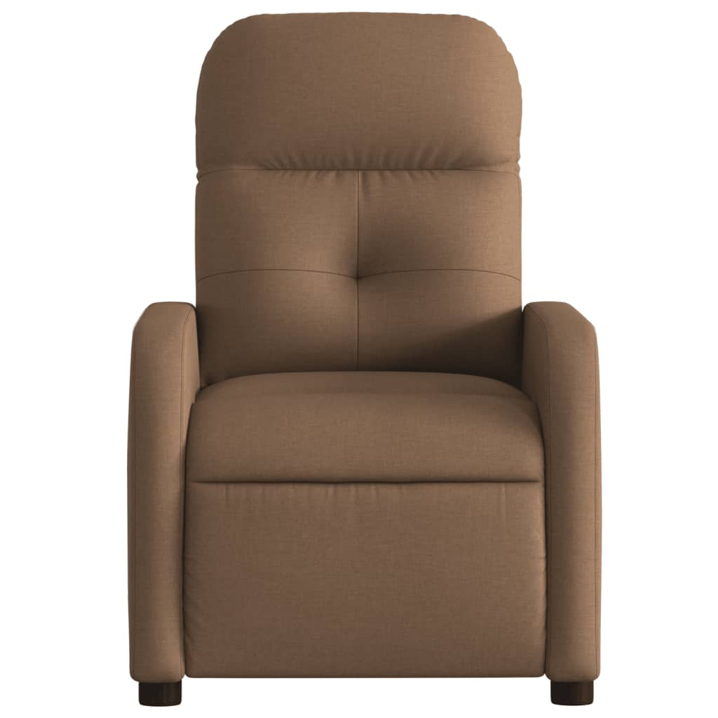 Relaxing Chair Brown Fabric