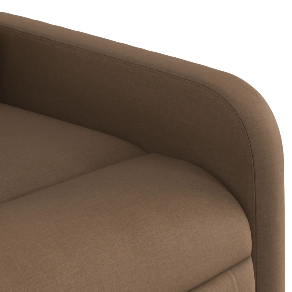 Relaxing Chair Brown Fabric