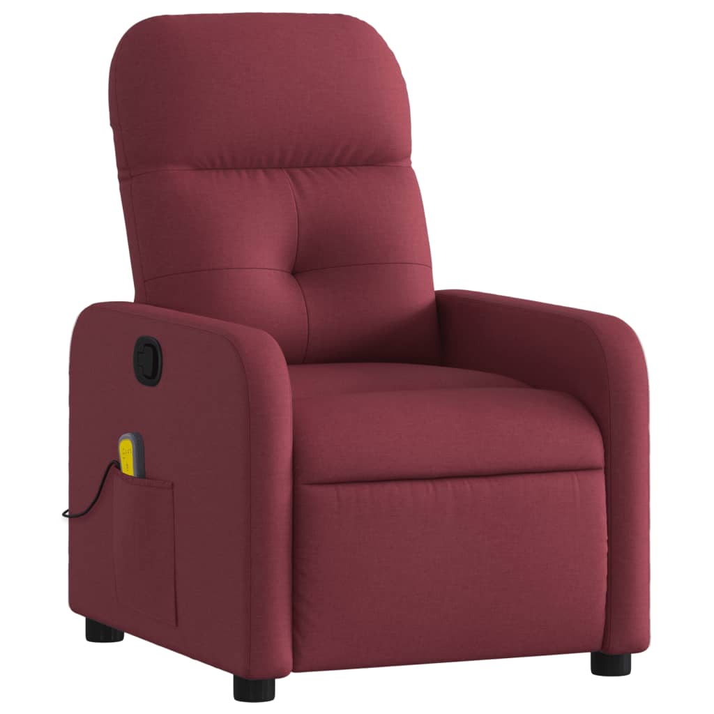 massage chair wine red fabric