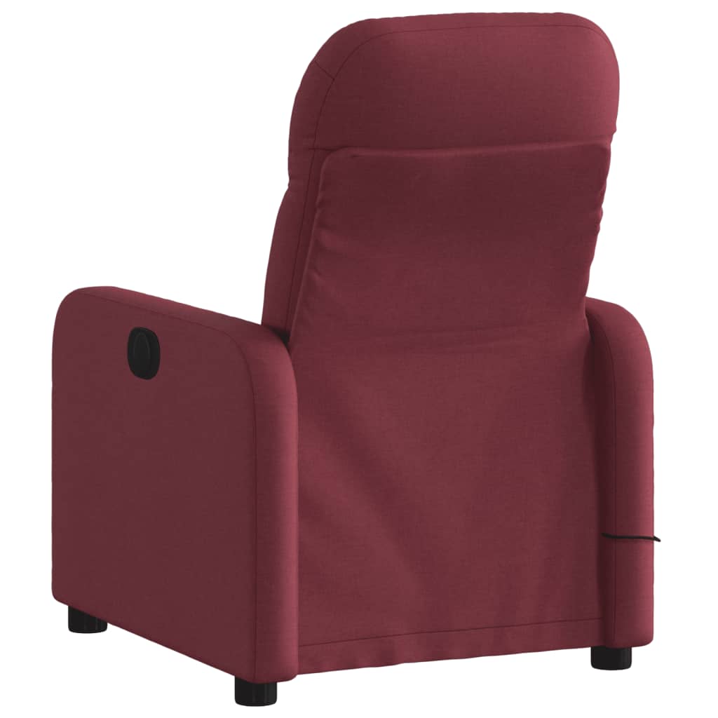 massage chair wine red fabric