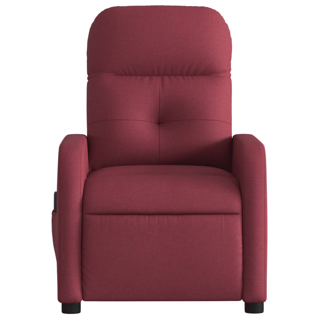 massage chair wine red fabric