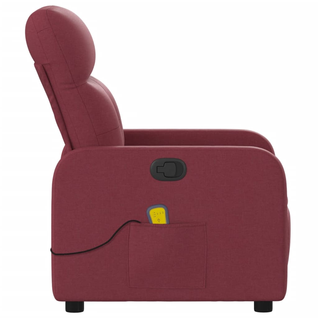 massage chair wine red fabric