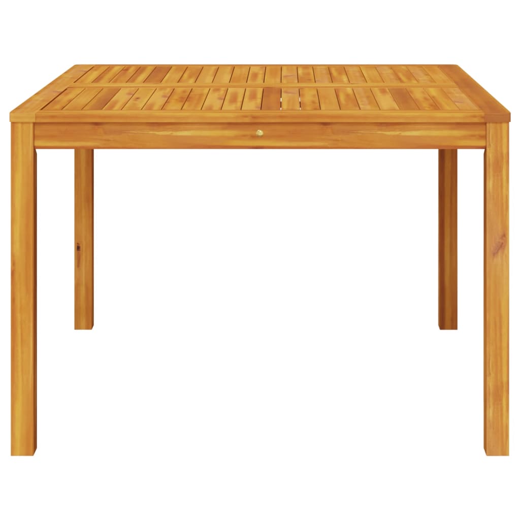 Garden dining table 110x110x75 cm solid acacia wood