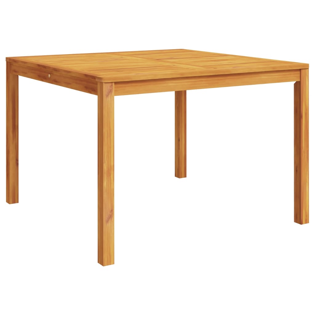 Garden dining table 110x110x75 cm solid acacia wood