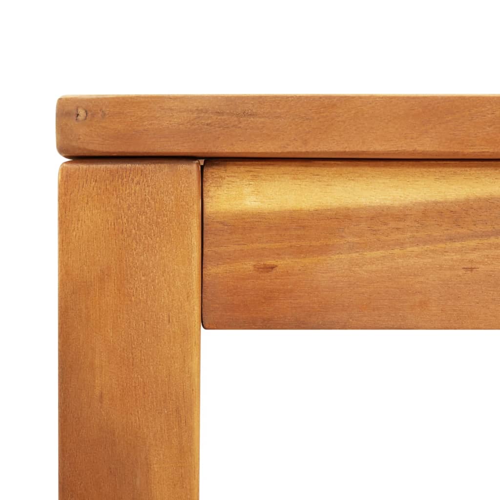 Garden dining table 110x110x75 cm solid acacia wood