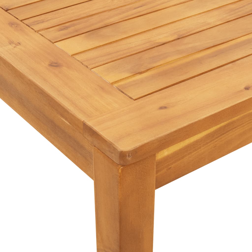 Garden dining table 110x110x75 cm solid acacia wood