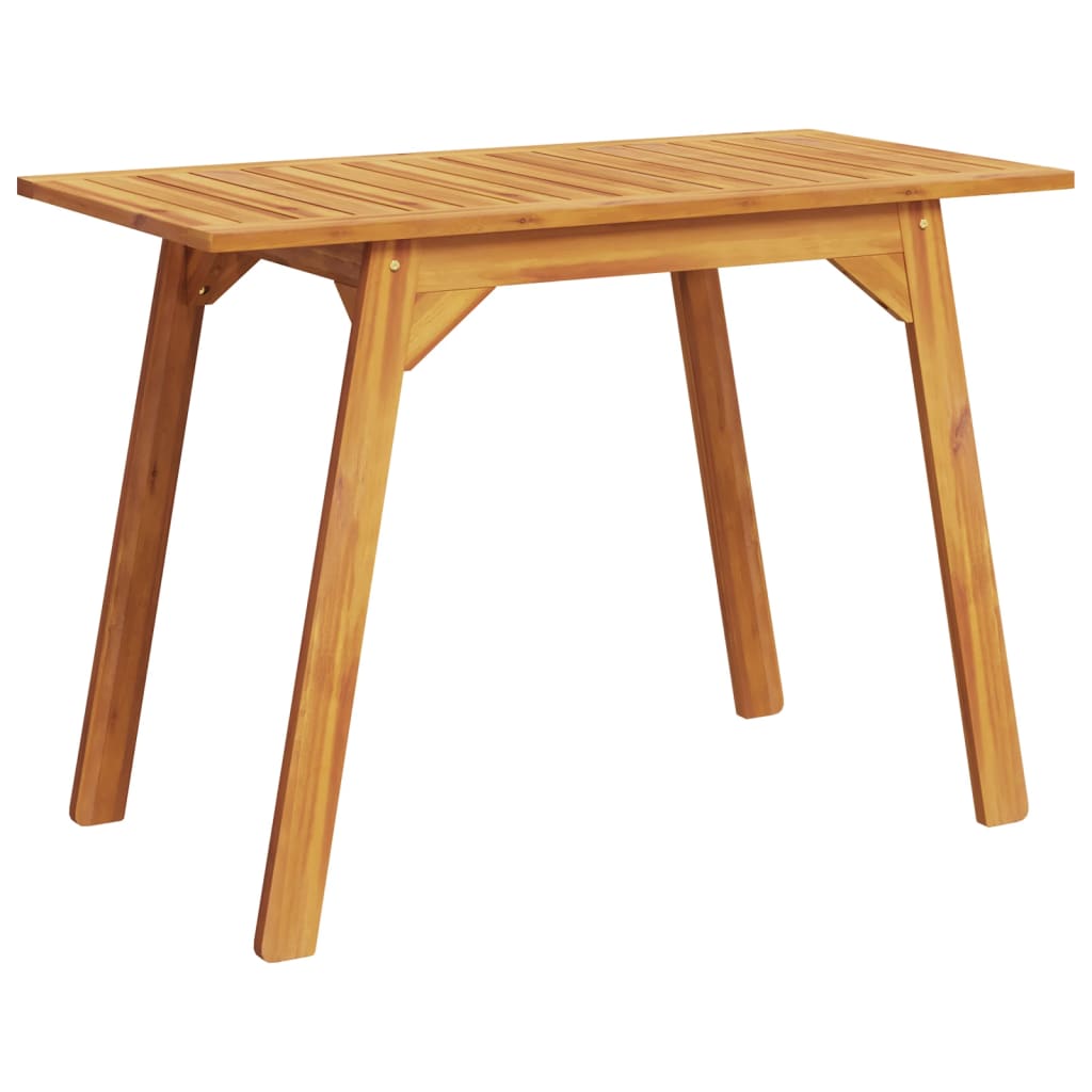 Garden dining table 110x56x75 cm solid acacia wood