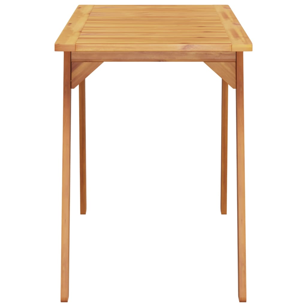 Garden dining table 110x56x75 cm solid acacia wood