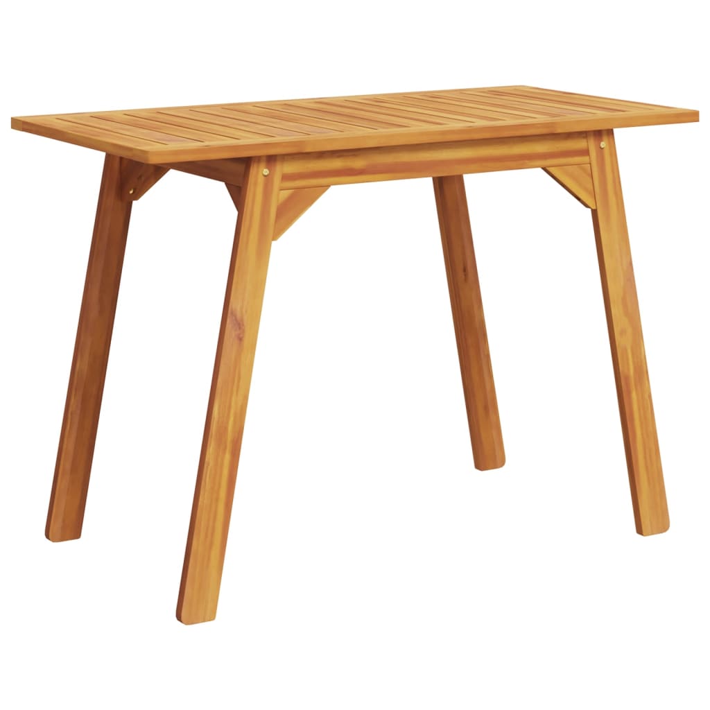 Garden dining table 110x56x75 cm solid acacia wood