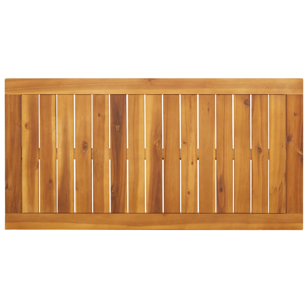 Garden dining table 110x56x75 cm solid acacia wood