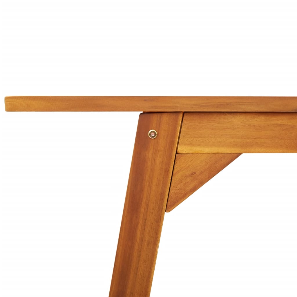 Garden dining table 110x56x75 cm solid acacia wood