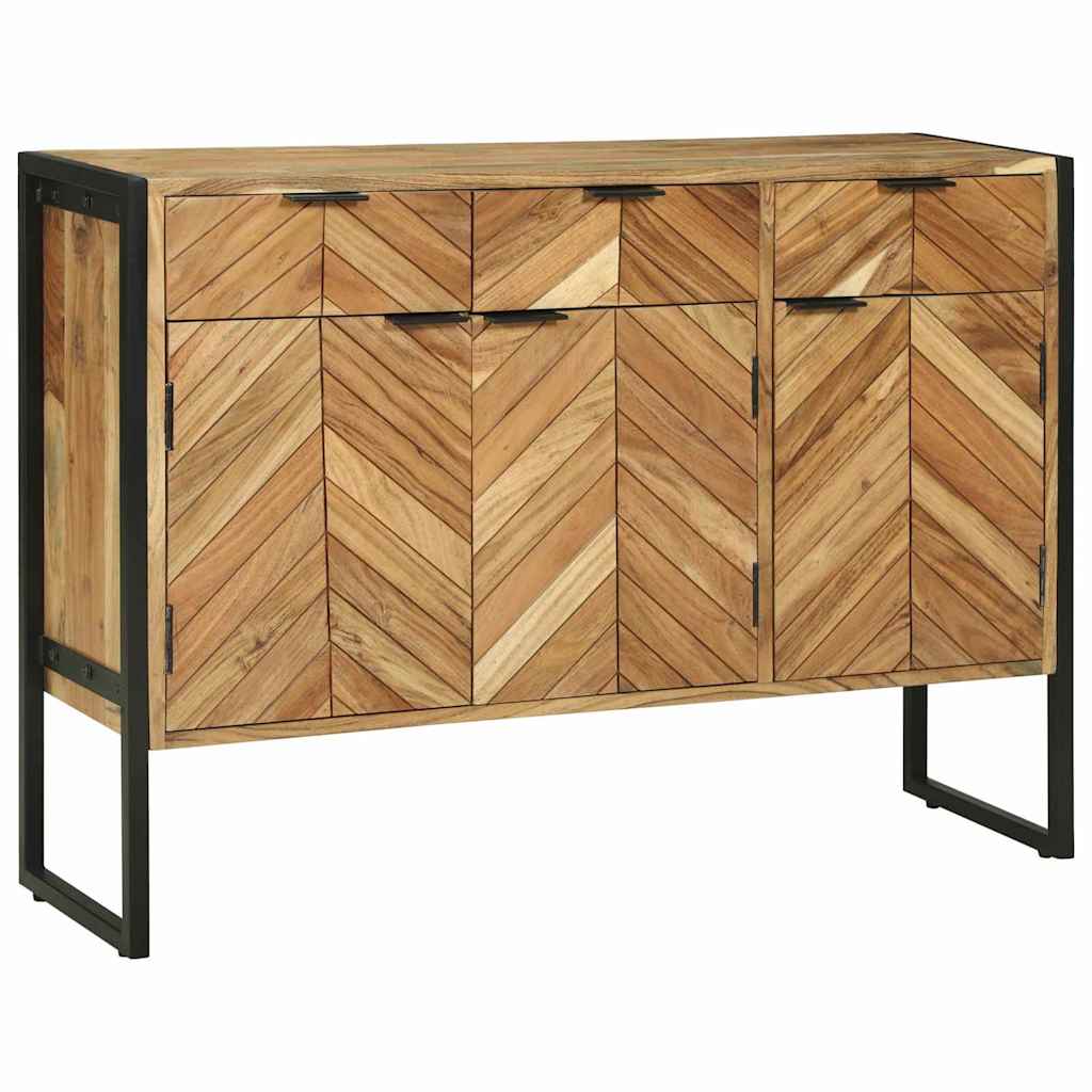 Sideboard Braun 100 x 30 x 75 cm Massivholz Akazie