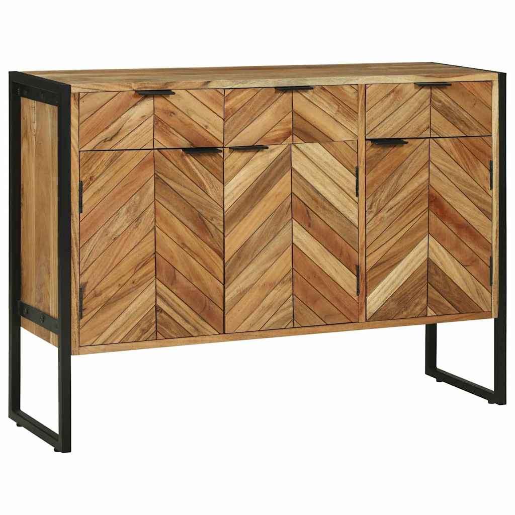 Sideboard Braun 100 x 30 x 75 cm Massivholz Akazie