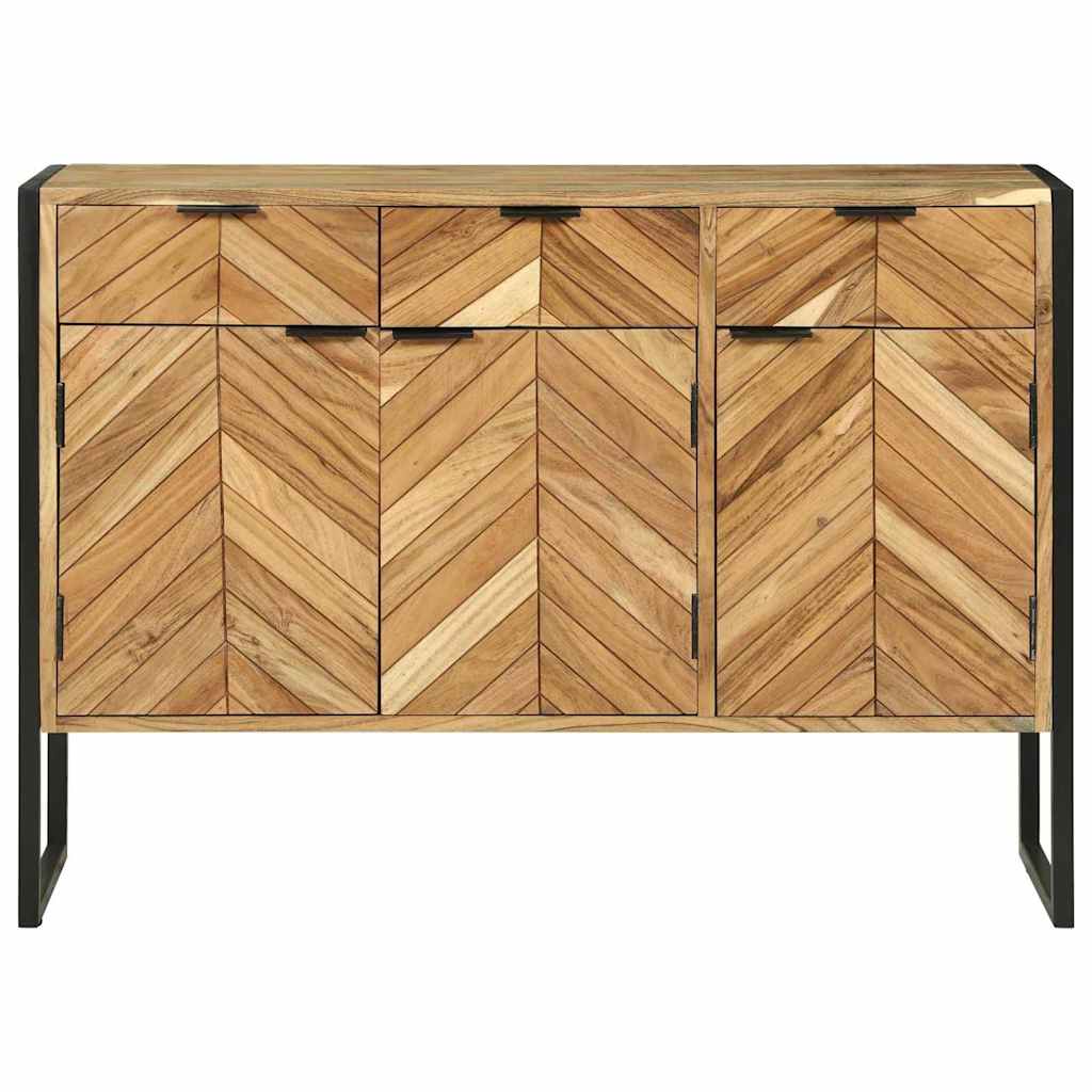 Sideboard Braun 100 x 30 x 75 cm Massivholz Akazie
