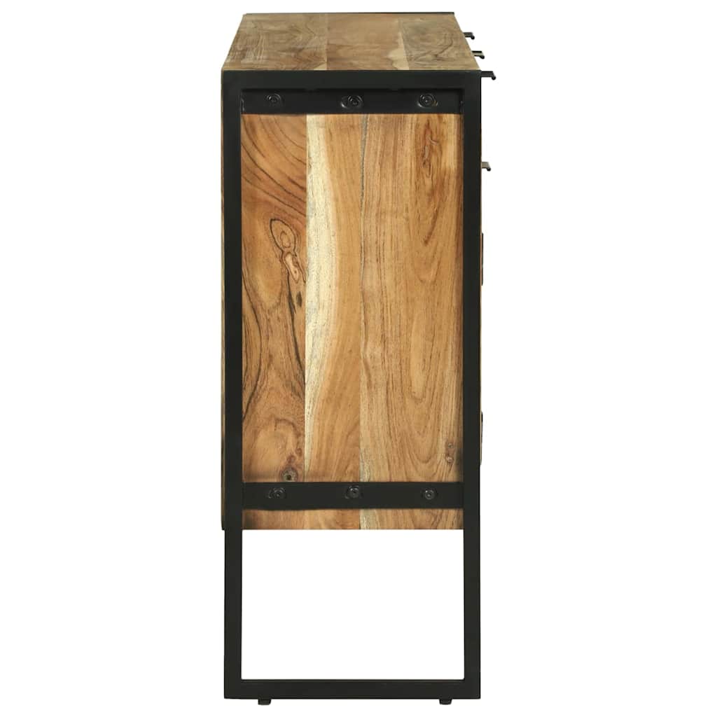 Sideboard Braun 100 x 30 x 75 cm Massivholz Akazie