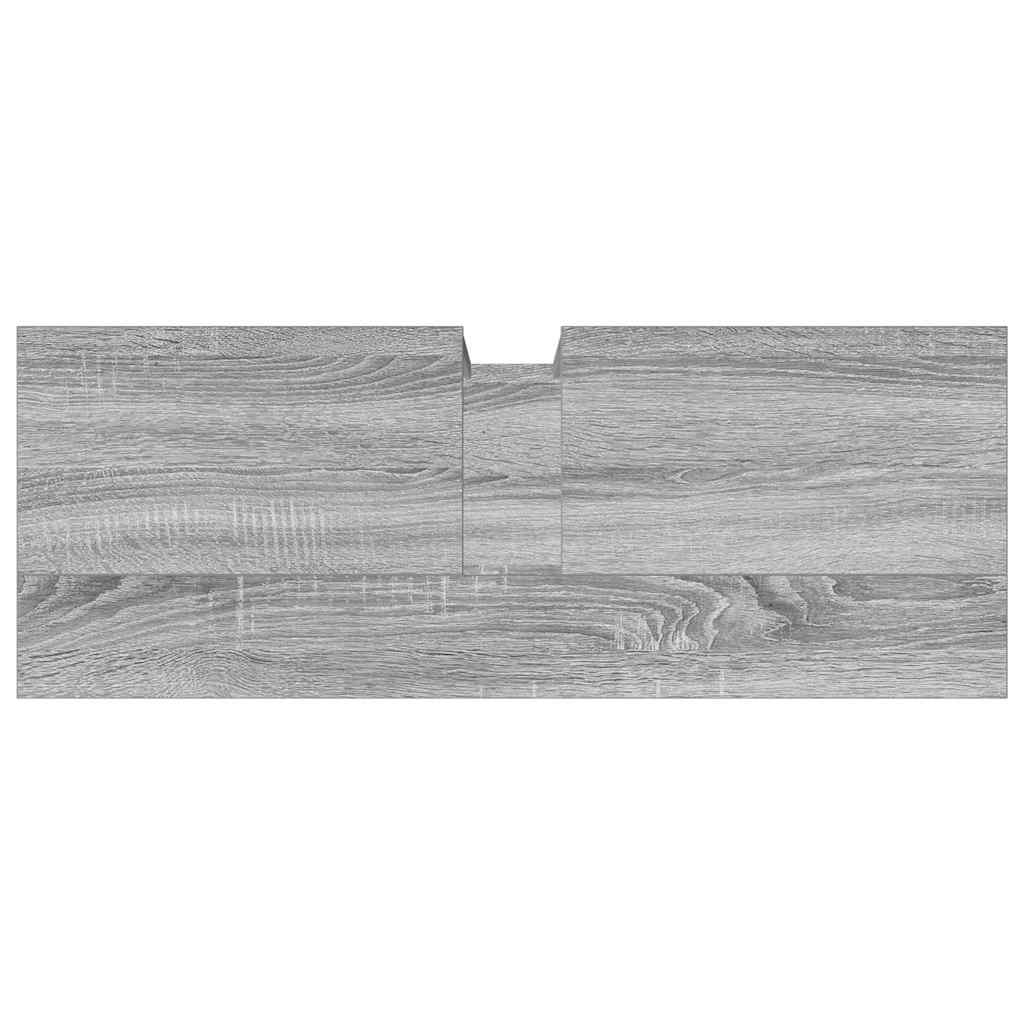 Waschbeckenunterschrank Grau Sonoma 80x30x60 cm Holzwerkstoff
