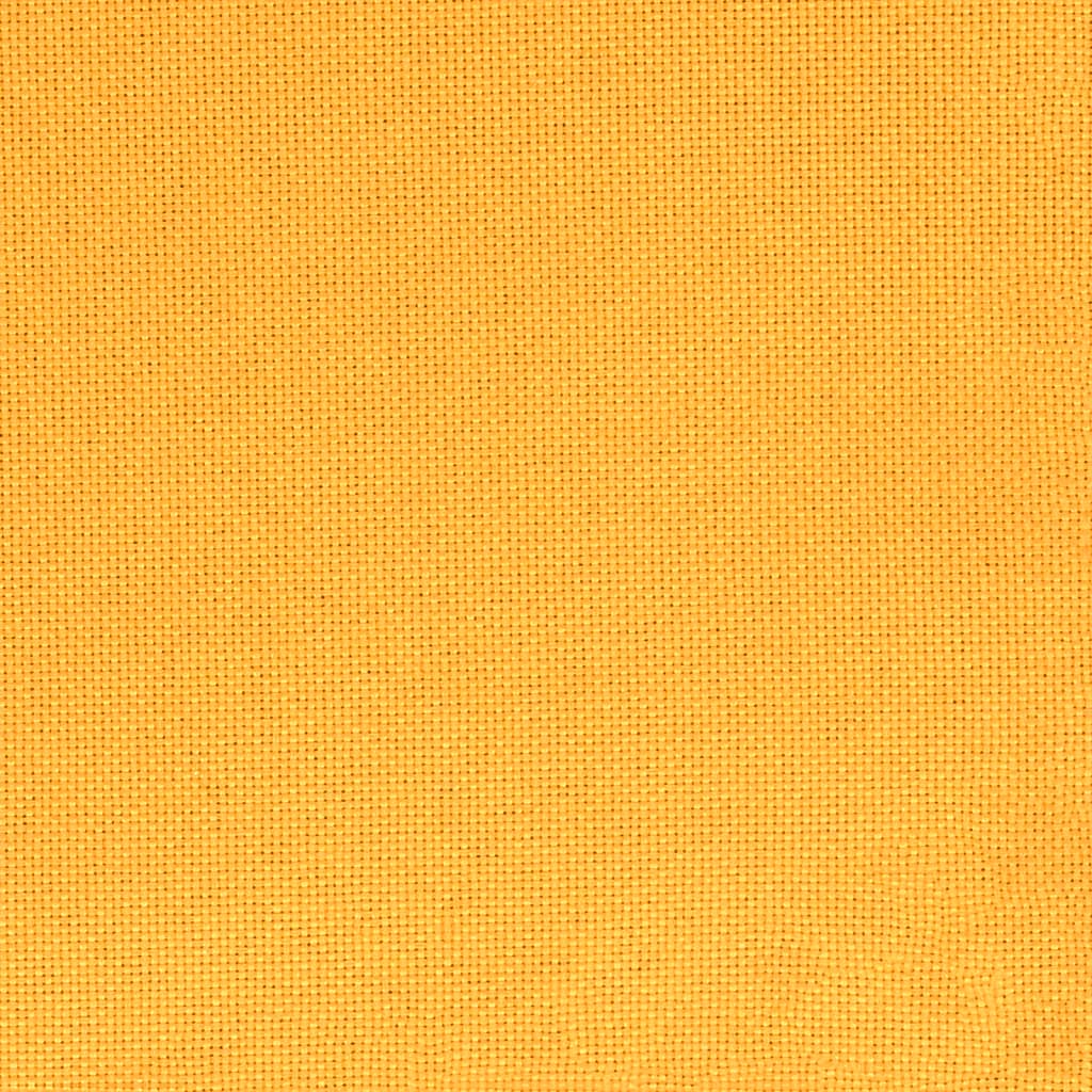 Sofa Bed 2-Seater with 2 Pillows Yellow Fabric