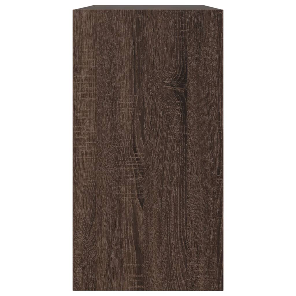Shoe Cabinet Brown Oak Look 80x34x63 cm Wood Material