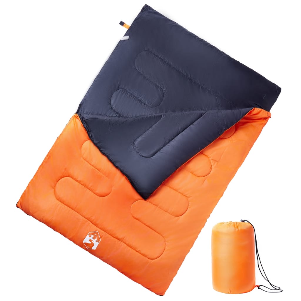 Double Sleeping Bag with Pillow Adults Camping 3-4 Seasons