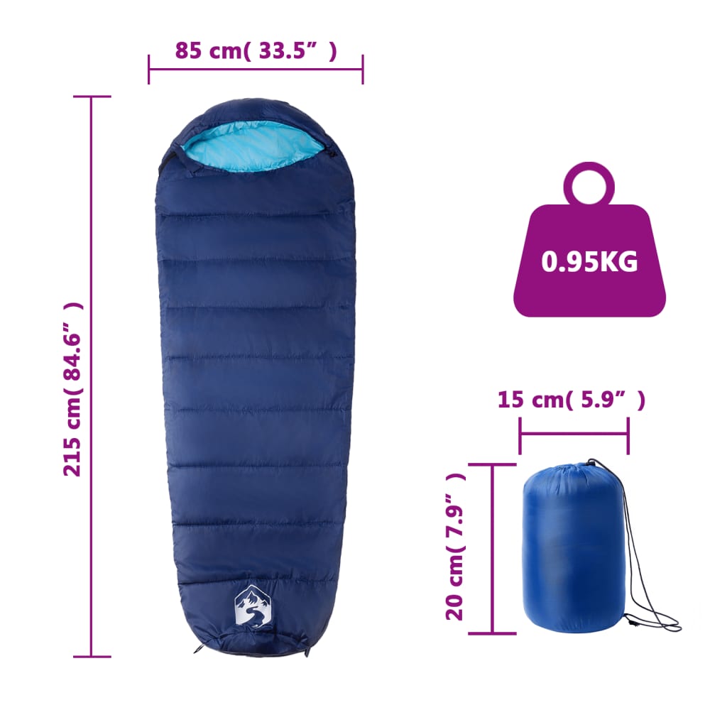 Mummy sleeping bag for adults camping 3 seasons