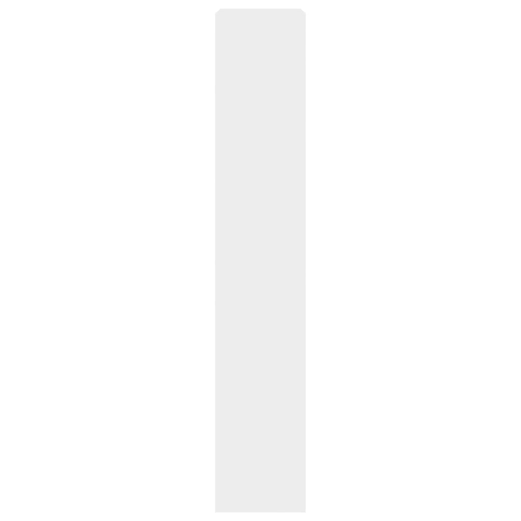 Shoe cabinet with 4 flaps white 60x34x187.5 cm