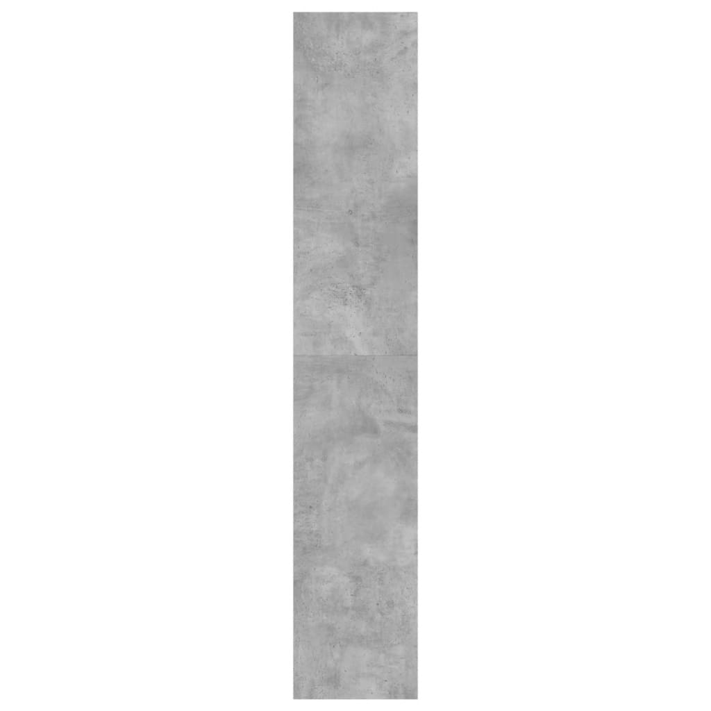 Shoe cabinet with 4 doors, concrete grey, 80 x 34 x 187.5 cm