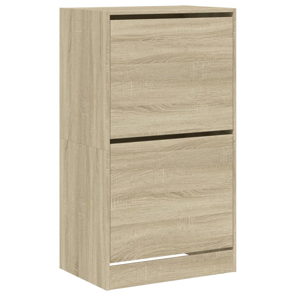 Shoe cabinet with 2 flaps Sonoma oak 60x42x108 cm