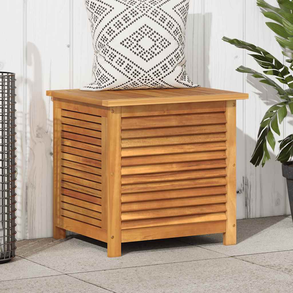 Gartenbox mit Lüftungsschlitzen 60x50x56 cm Massivholz Akazie