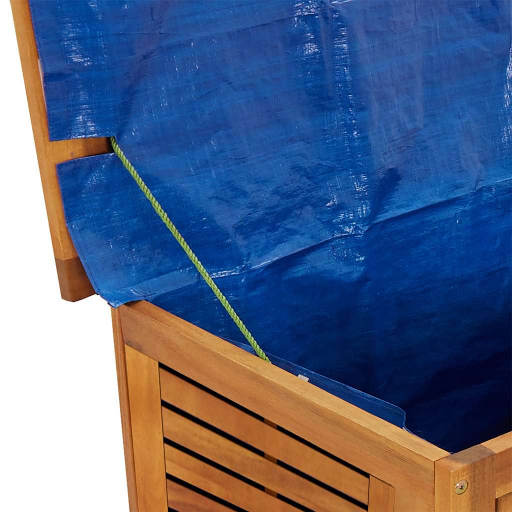 Gartenbox mit Lüftungsschlitzen 113x50x56 cm Massivholz Akazie