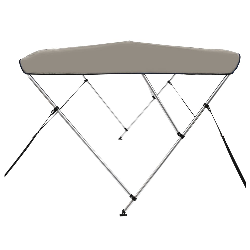 3-Bow Bimini-Top Grau 183x196x137 cm