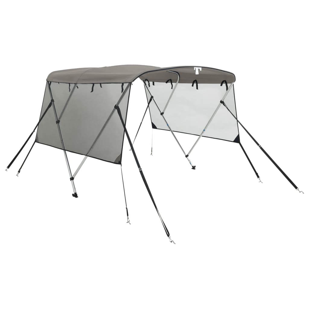 3-Bow Bimini-Top mit Mesh-Seitenteilen 183x(137-152)x137 cm
