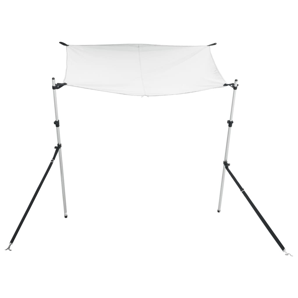 T-Top-Beschattungsverlängerung Weiß 170x170x(115-183) cm