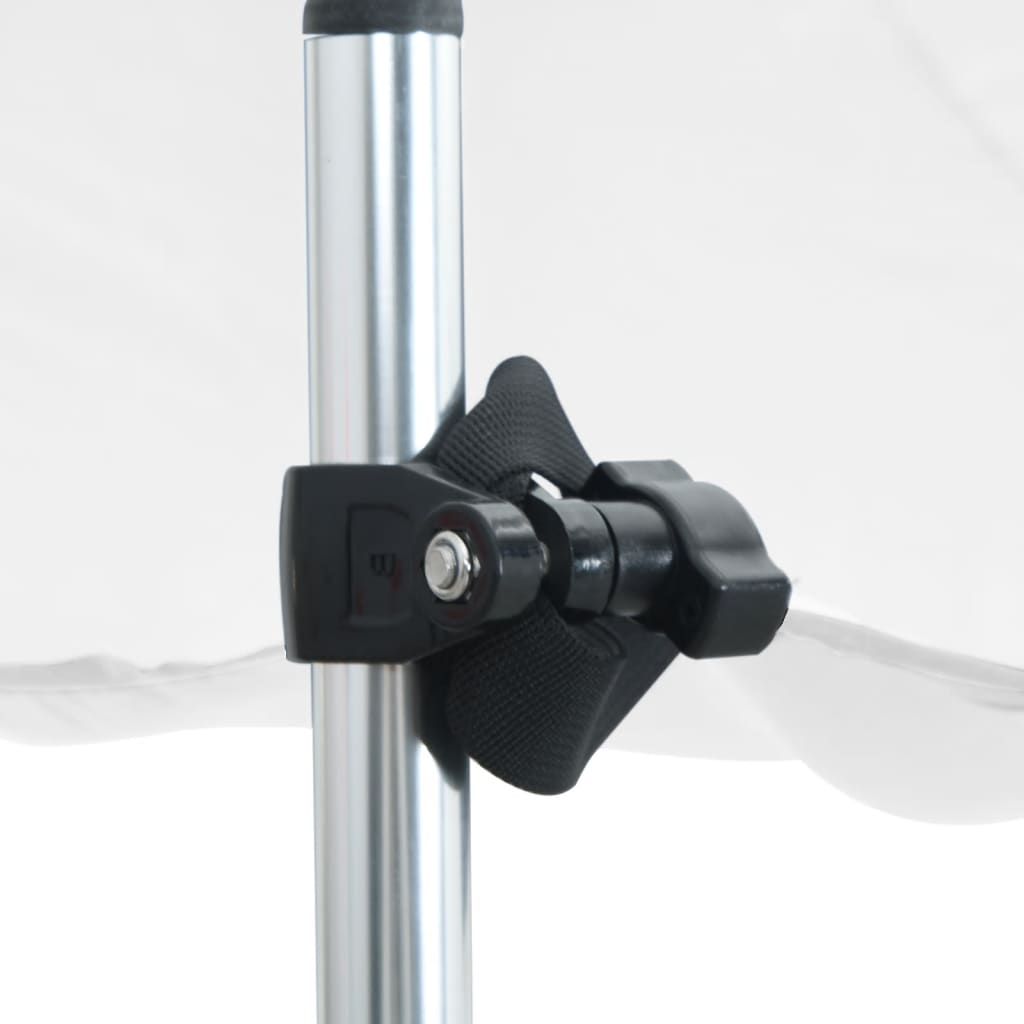 T-Top-Beschattungsverlängerung Weiß 170x170x(115-183) cm
