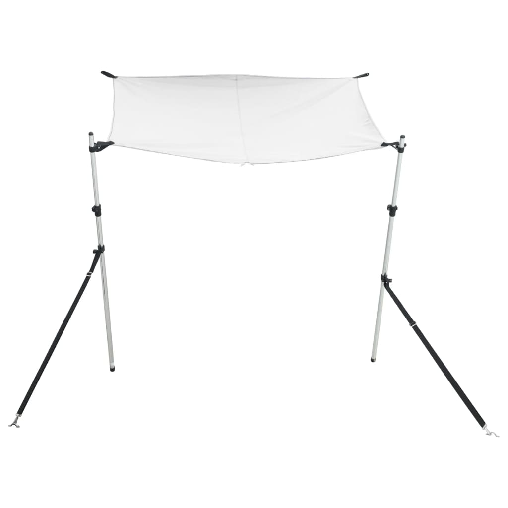T-Top-Beschattungsverlängerung Weiß 170x208x(115-183) cm