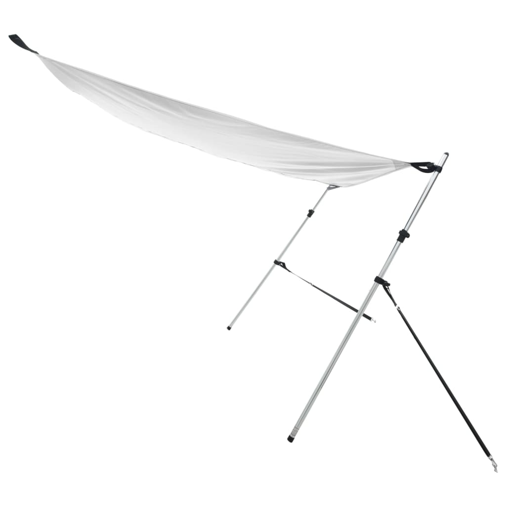 T-Top-Beschattungsverlängerung Weiß 170x208x(115-183) cm