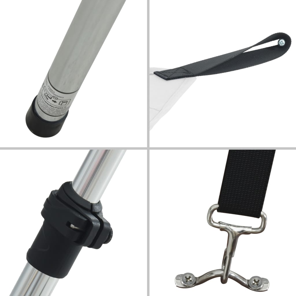 T-Top-Beschattungsverlängerung Weiß 170x208x(115-183) cm