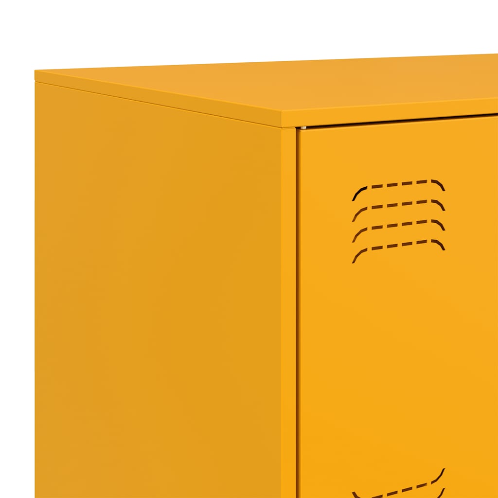 Sideboard Senfgelb 67x39x73 cm Stahl