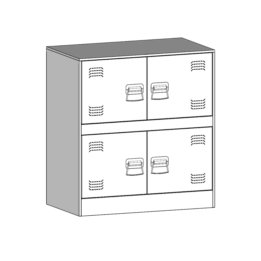 Sideboard Senfgelb 67x39x73 cm Stahl