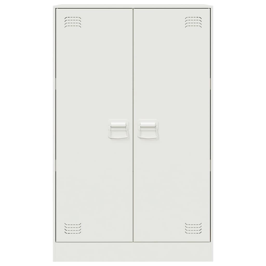 Sideboard Weiß 67x39x107 cm Stahl