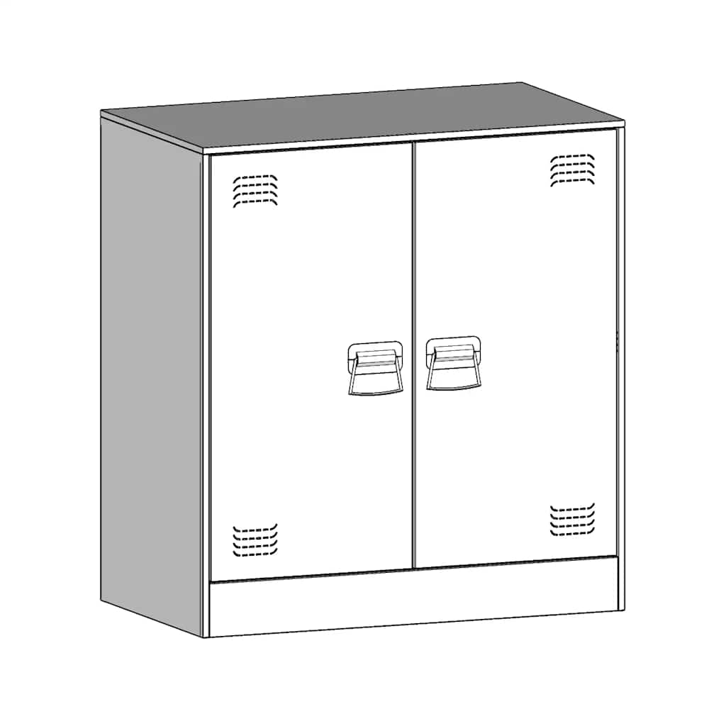 Sideboard Weiß 67x39x73 cm Stahl