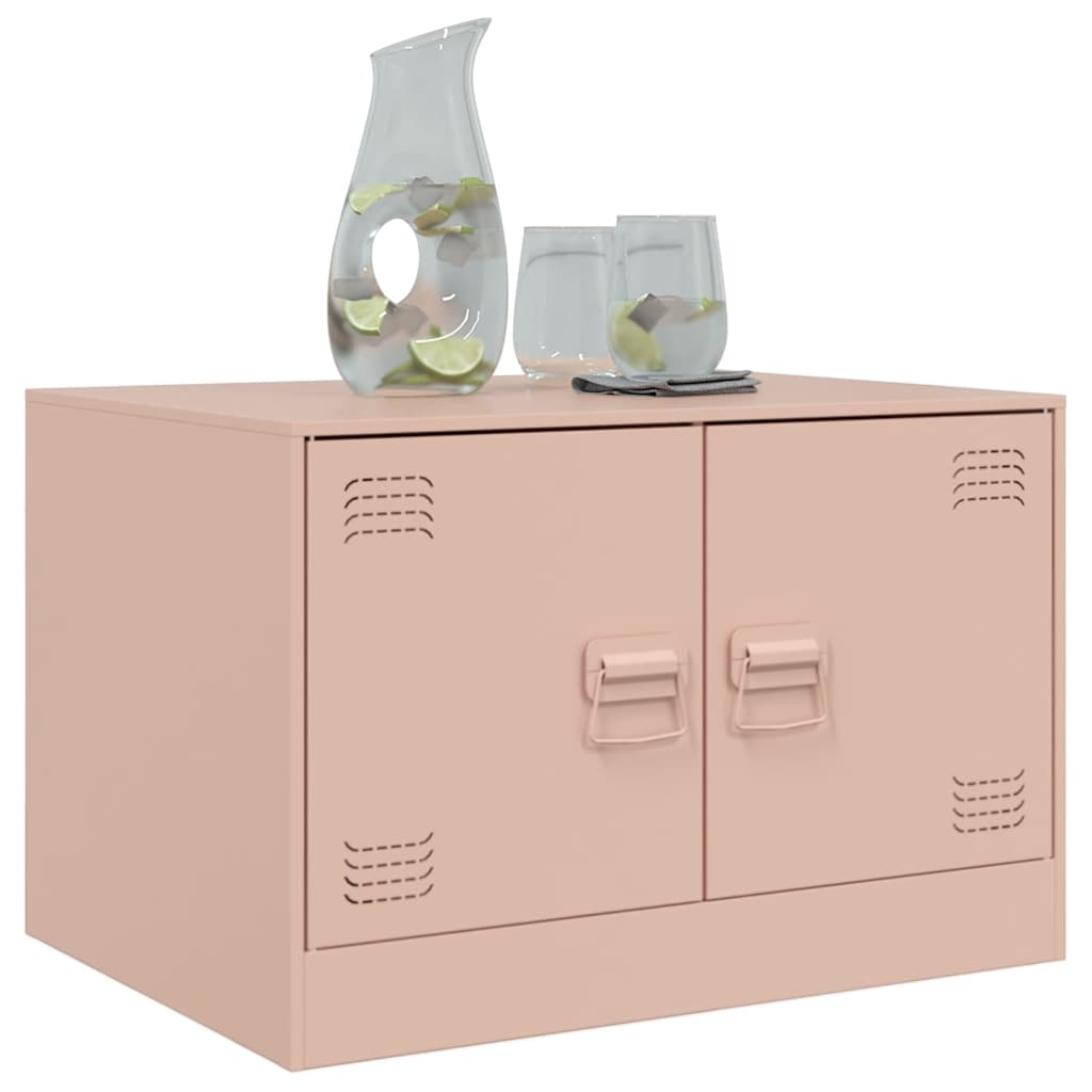 Couchtisch Rosa 67x50x44 cm Stahl