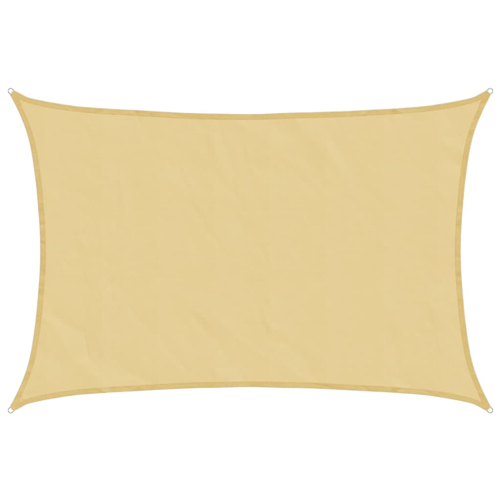 Sonnensegel Sandfarbe 4x2,5 m 100% Polyester Oxford