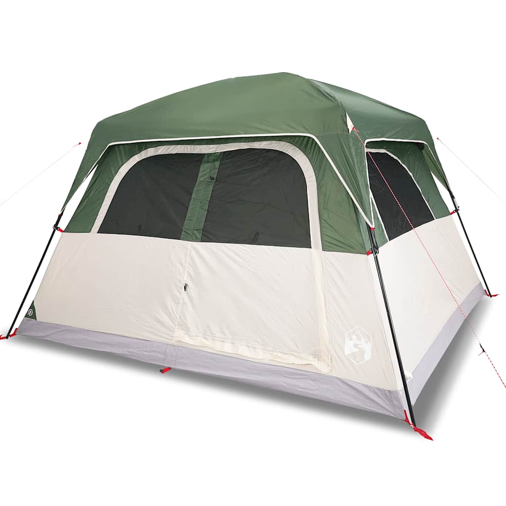 Family Tent for 6 Persons Green Waterproof