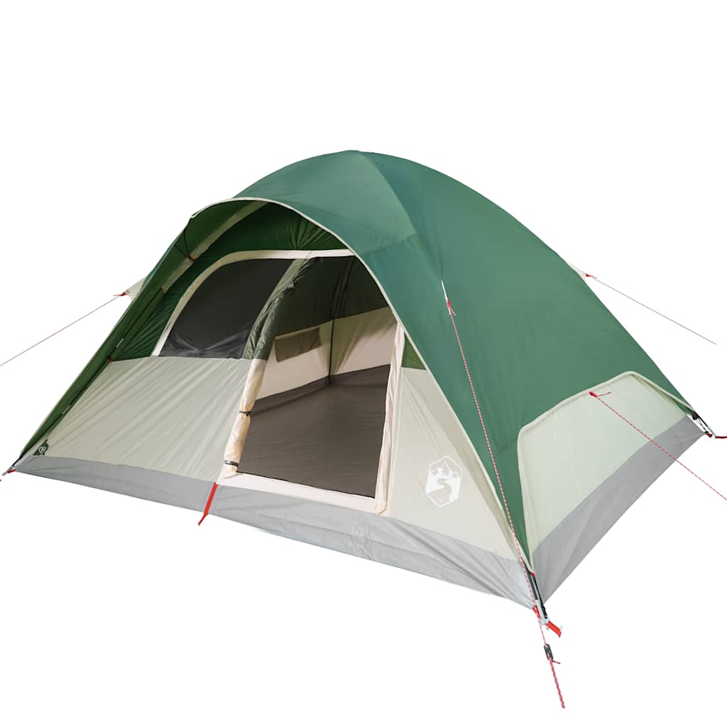 Dome Family Tent 6 Persons Green Waterproof