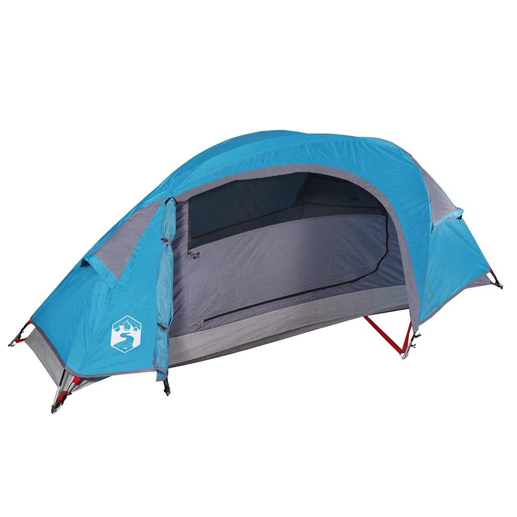 Dome Camping Tent 1 Person Blue Waterproof