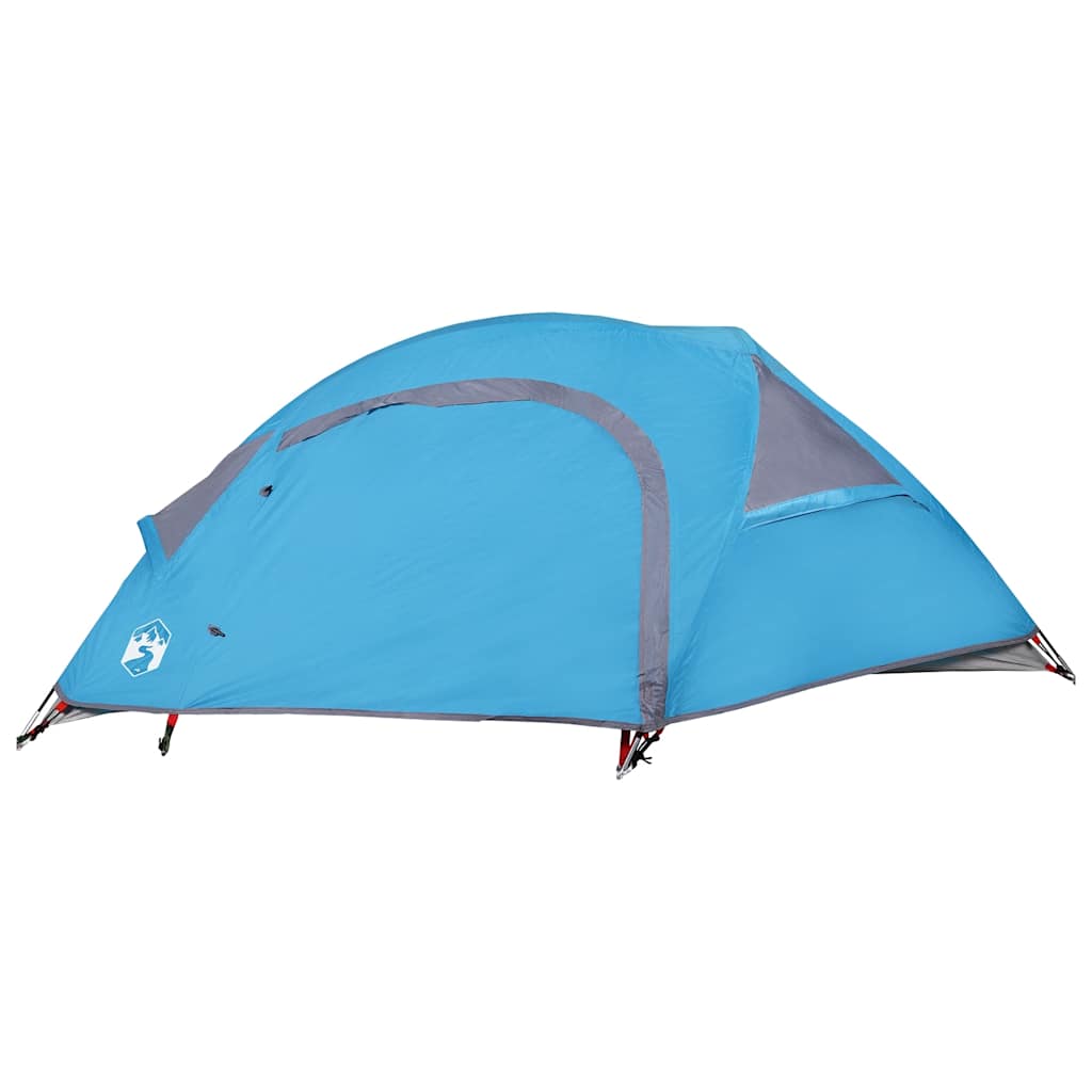 Dome Camping Tent 1 Person Blue Waterproof