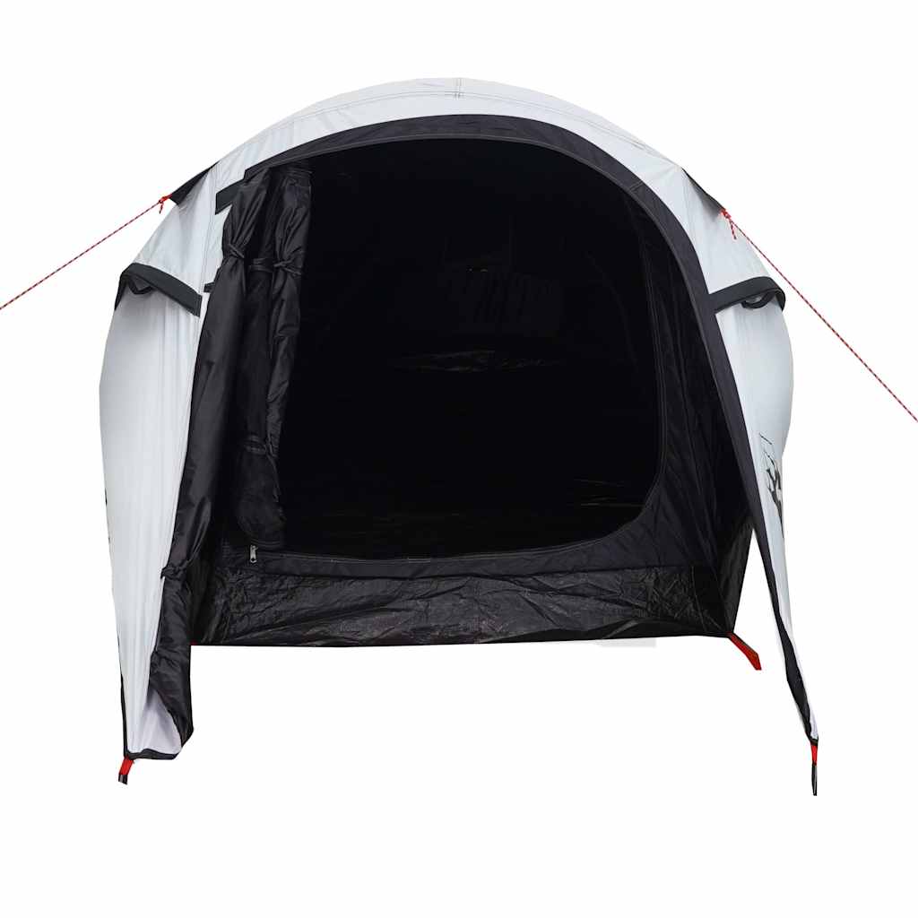 Tunnel Camping Tent 3 Persons White Dark Waterproof