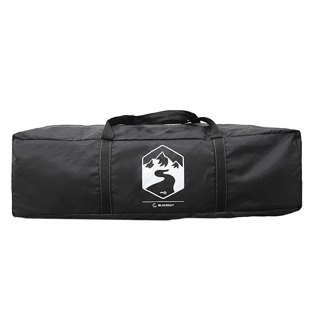 Tunnel Camping Tent 3 Persons White Dark Waterproof