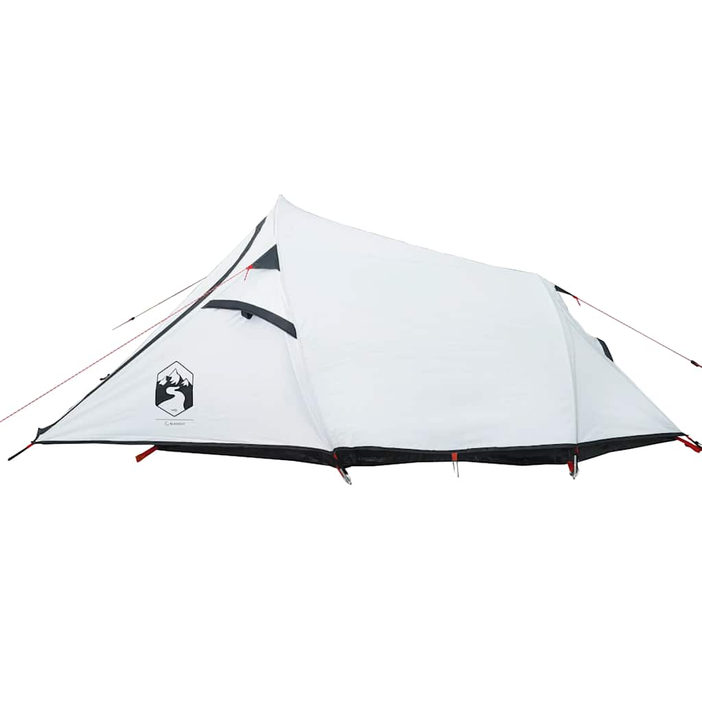 Tunnel Camping Tent 3 Persons White Dark Waterproof