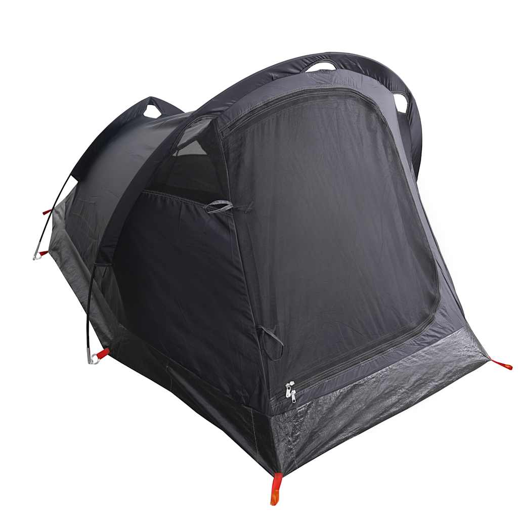 Tunnel Camping Tent 3 Persons White Dark Waterproof